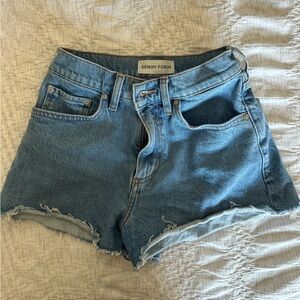 Aritzia Denim Forum High-Waisted Shorts